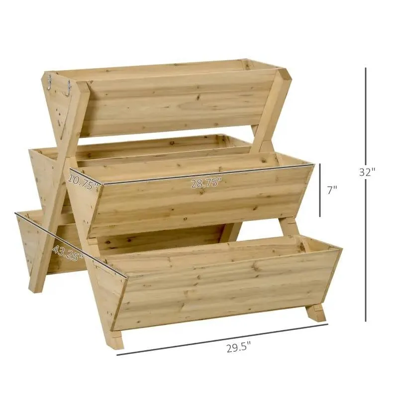 3-Tier Outdoor Flower Box