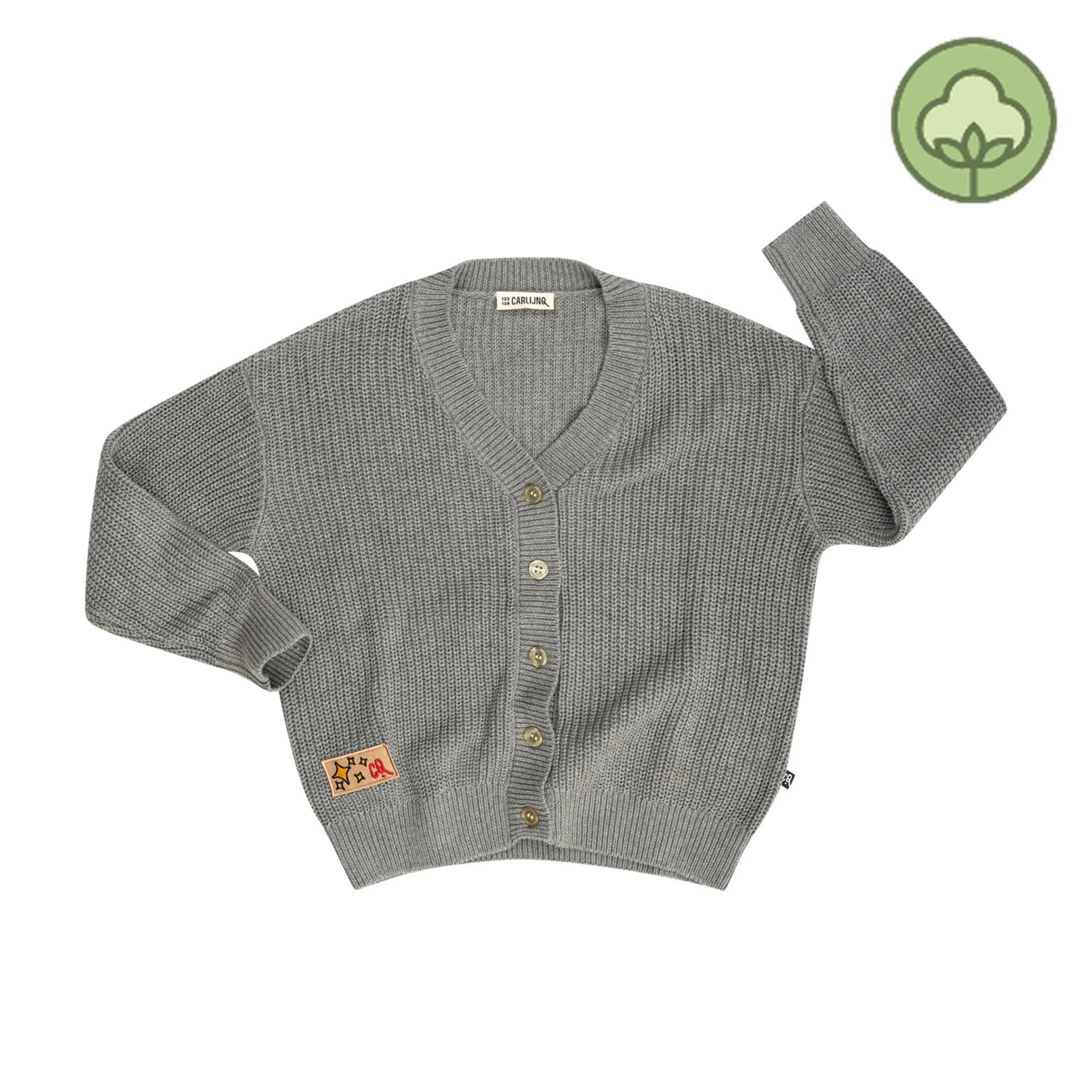 CARLIJNQ Knitted Cardigan - Grey