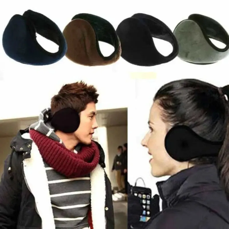 Cotton Earmuffs Soft Thicken Headband: Warm, stylish, foldable ear covers.