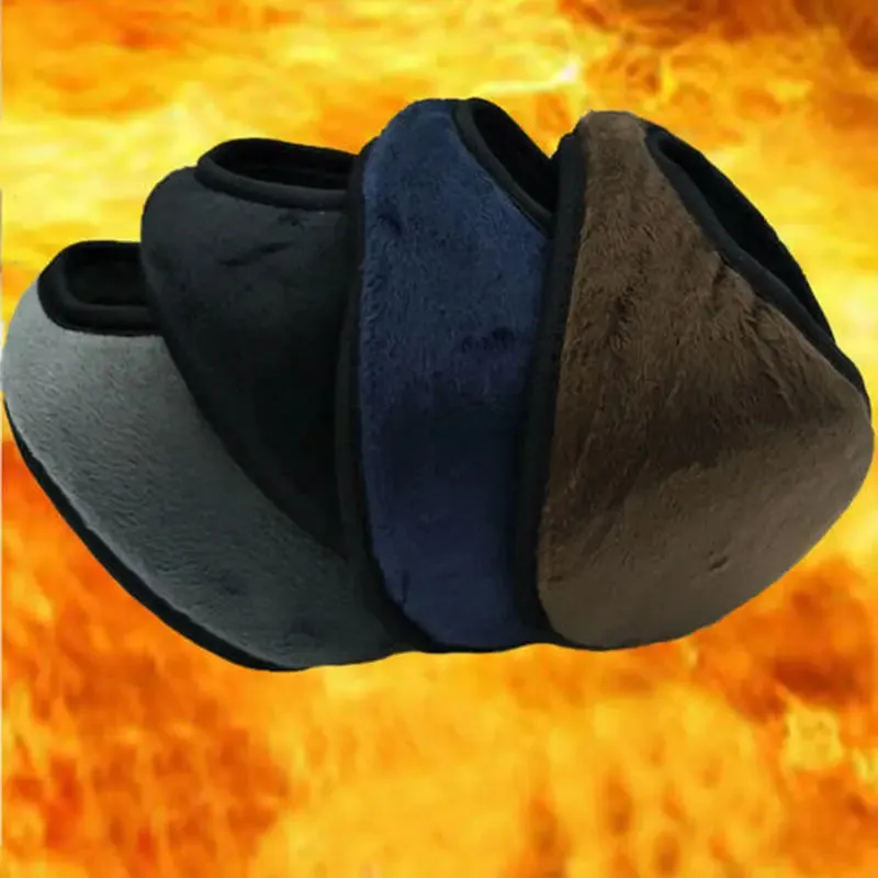 Cotton Earmuffs Soft Thicken Headband: Warm, stylish, foldable ear covers.