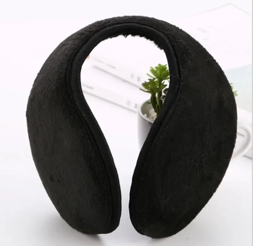 Cotton Earmuffs Soft Thicken Headband: Warm, stylish, foldable ear covers.