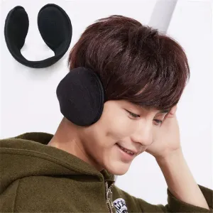 Cotton Earmuffs Soft Thicken Headband: Warm, stylish, foldable ear covers.
