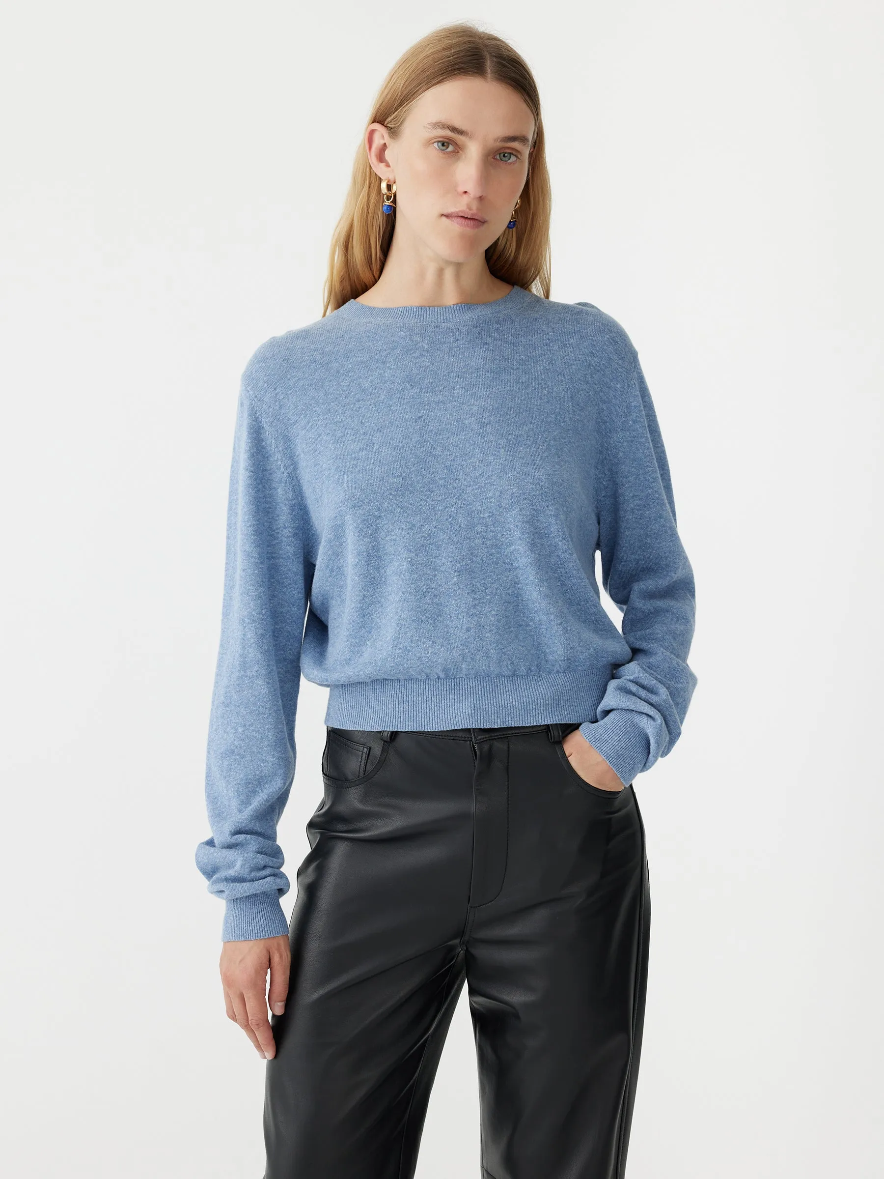 cotton linen shrunken knit