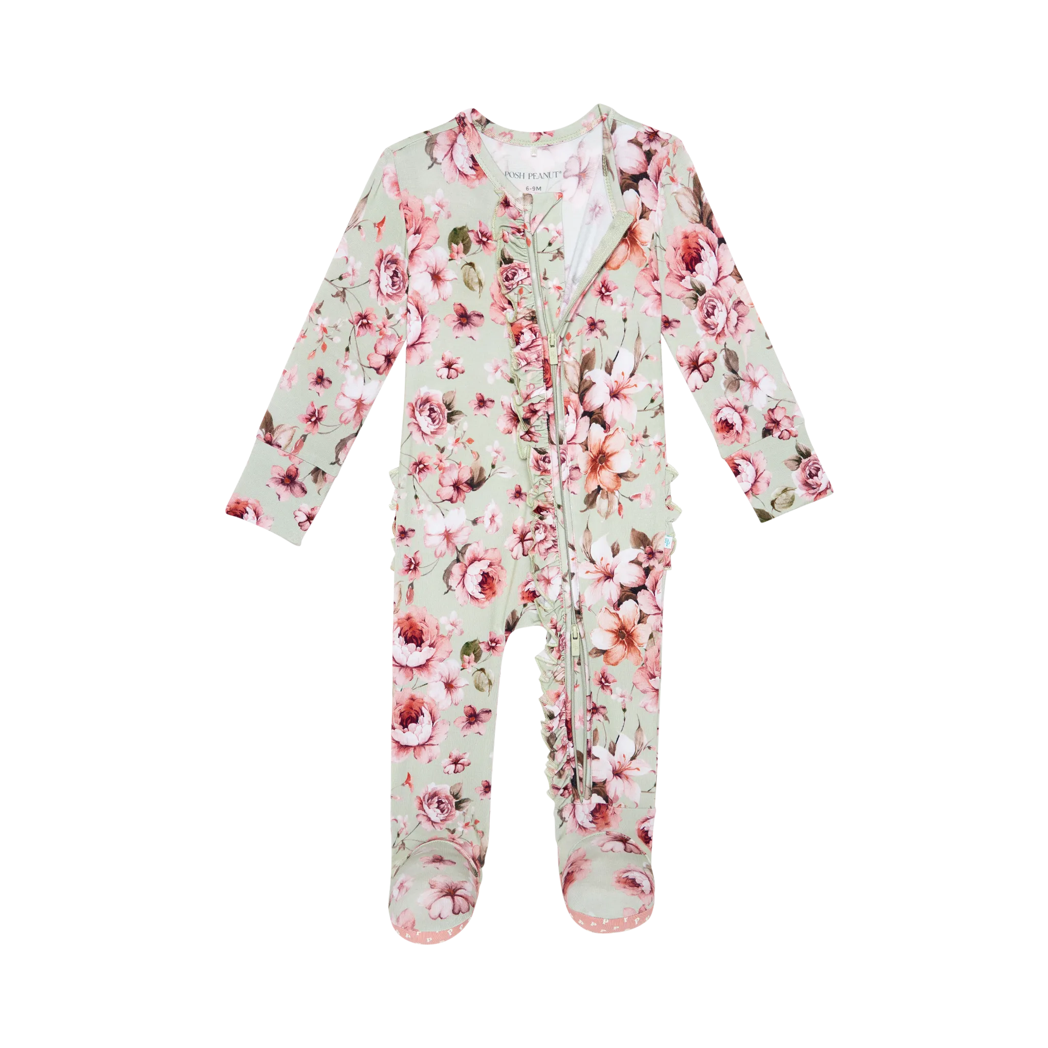 POS Millicent Ruffled Zippered Footie
