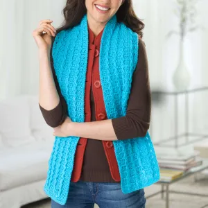 Red Heart Crochet Baby Cable Scarf