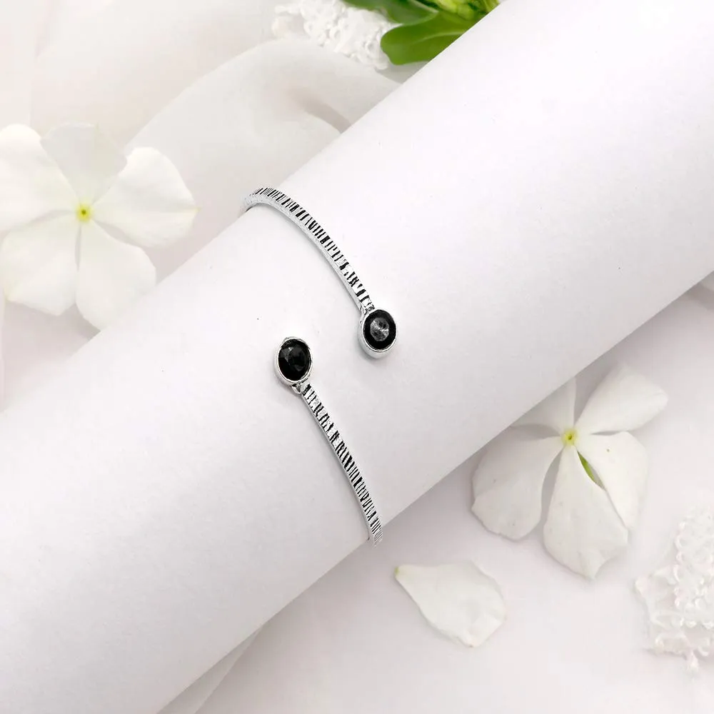 Teejh by Joker & Witch Bhamini Black Silver Oxidized Bracelet
