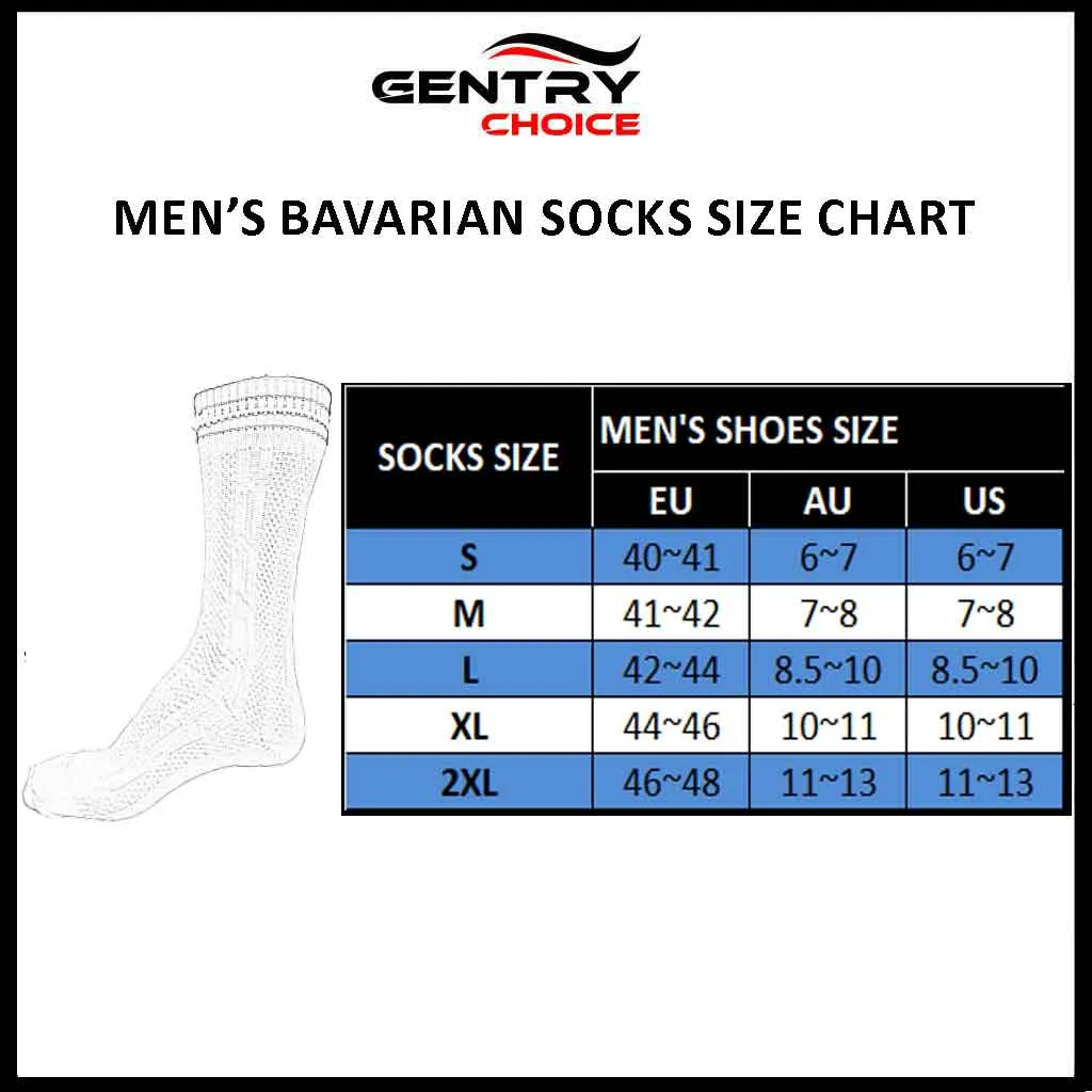 Traditional Bavarian Socks Rustic Striped